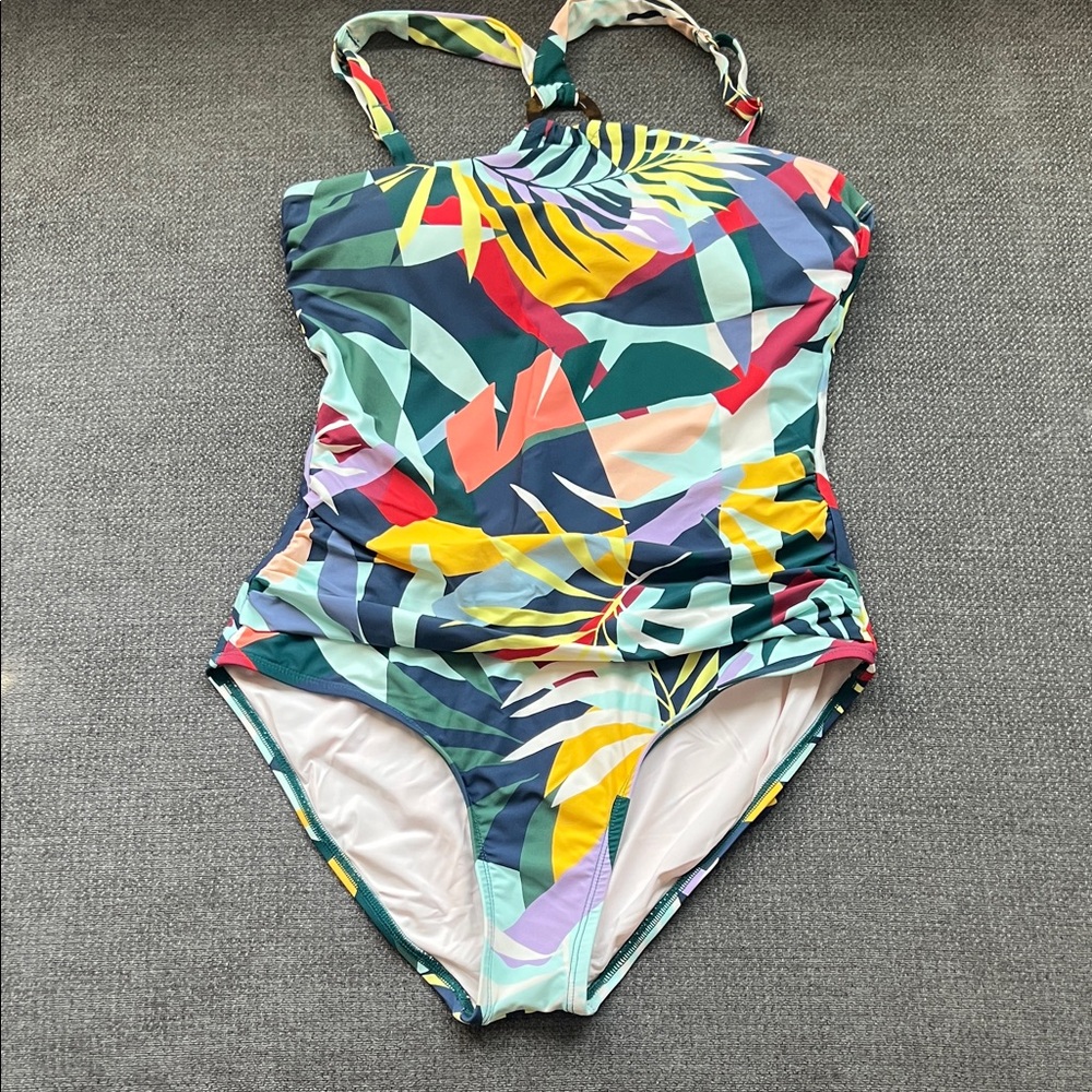 Jantzen Multicolor Tropical One Piece Swimsuit